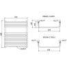 Mexen Apollo vonios kambario radiatorius 660 x 550 mm, 386 W, juodas - W117-0660-550-00-70