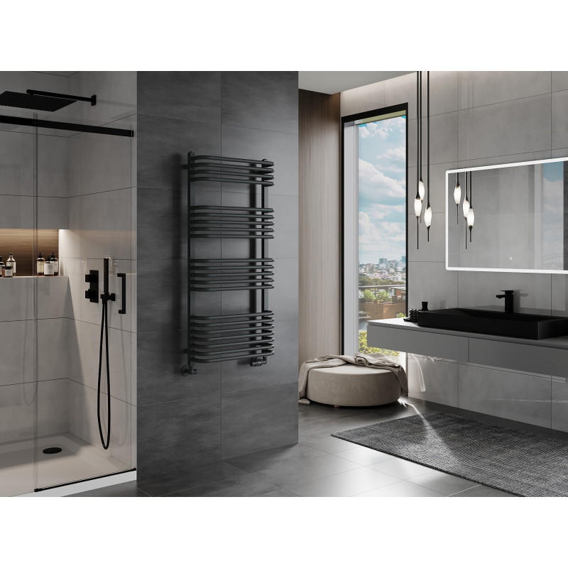 Mexen Apollo vonios radiatorių 1210 x 550 mm, 641 W, antracitas - W117-1210-550-00-66