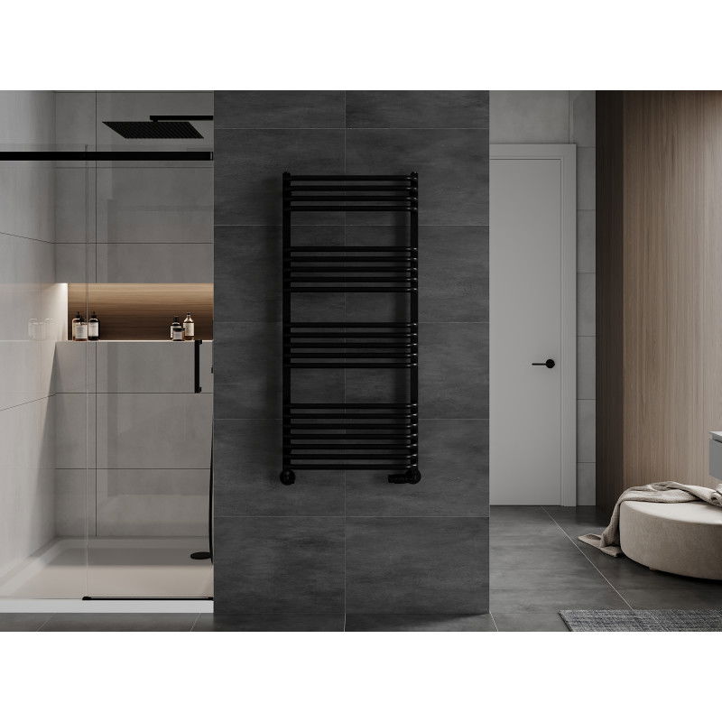 Mexen Apollo vonios kambario radiatorius 1210 x 550 mm, 641 W, juodas - W117-1210-550-00-70