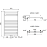 Mexen Pluton vonios radiatorius 800 x 500 mm, 410 W, juodas - W106-0800-500-00-70