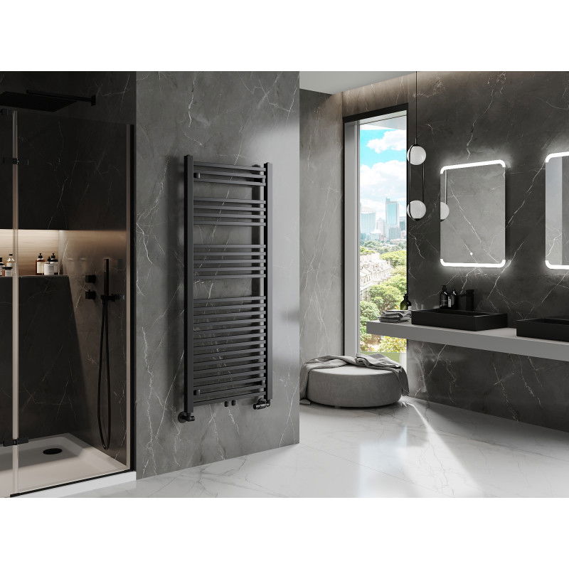 Mexen Pluton vonios radiatorių 1450 x 600 mm, 835 W, juodas - W106-1450-600-00-70