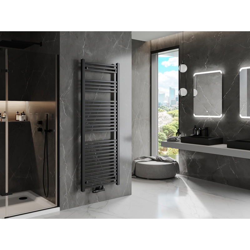 Mexen Pluton vonios kambario radiatorius 1700 x 600 mm, 991 W, juodas - W106-1700-600-00-70