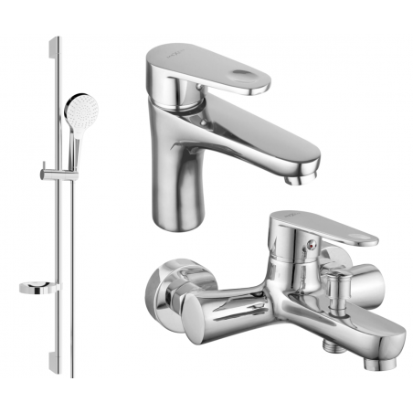 Mexen Kama DS05 vonios maišytuvų rinkinys, chromas - 72503DS05-00