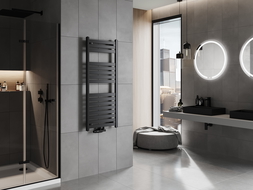 Mexen Uran vonios kambario radiatorius 1200 x 500 mm, 534 W, juodas - W105-1200-500-00-70