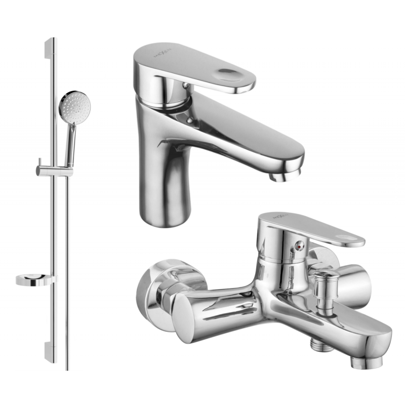 Mexen Kama DS75 vonios komplektas, chromas - 72503DS75-00