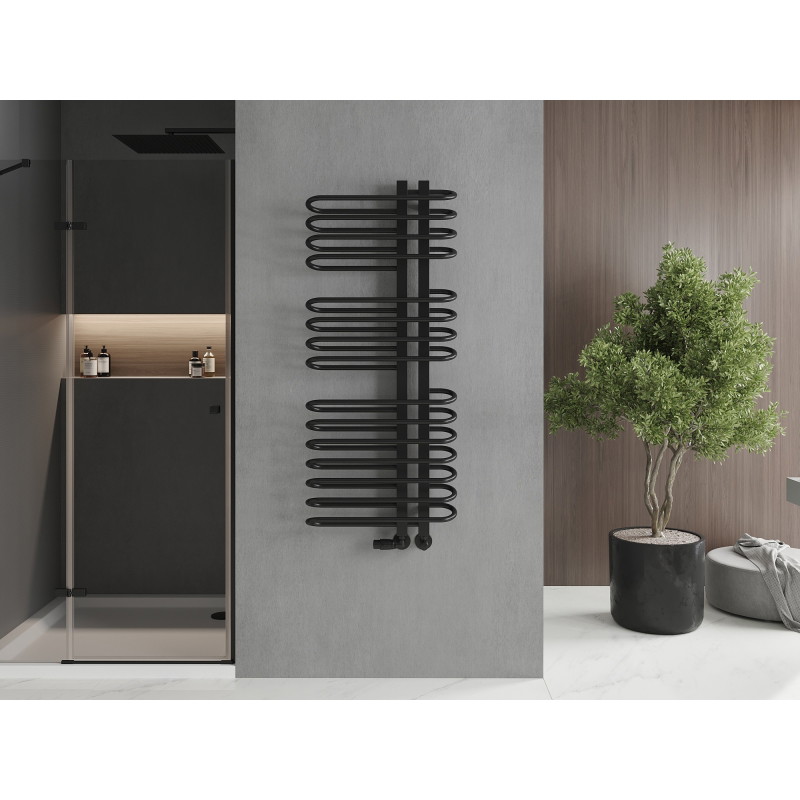 Mexen Ops vonios radiatorių 1300 x 550 mm, 694 W, juodas - W122-1300-550-00-70