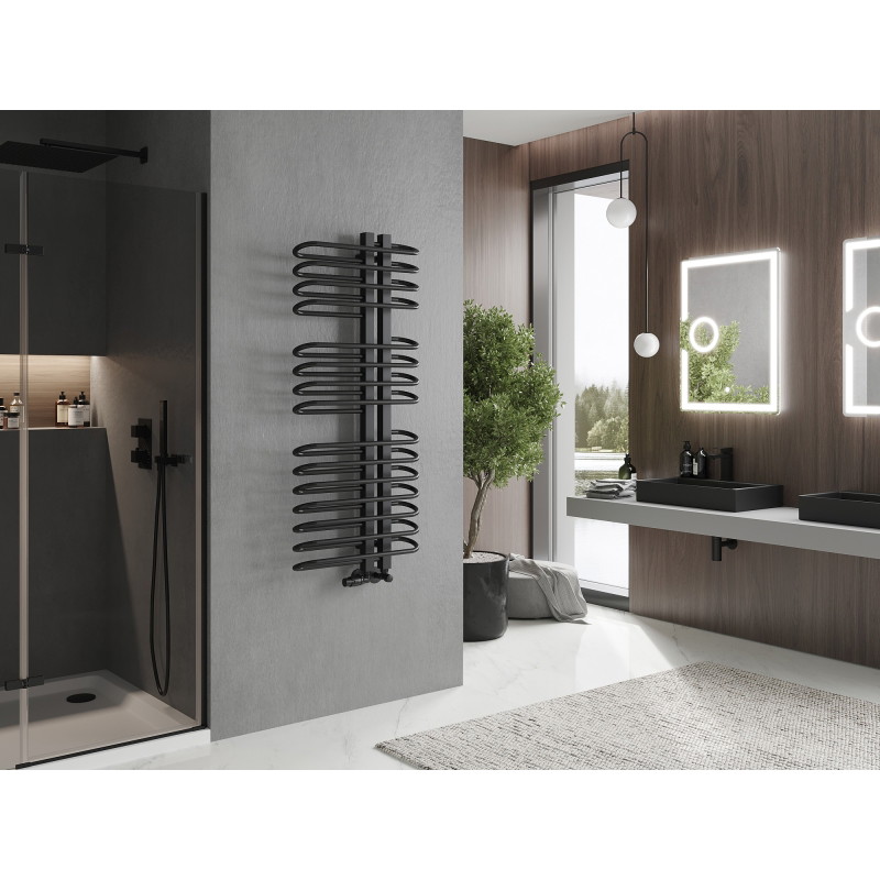 Mexen Ops vonios radiatorių 1300 x 550 mm, 694 W, juodas - W122-1300-550-00-70