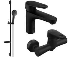 Mexen Kama DS05 dušo komplektas, Juoda - 72504DS05-70