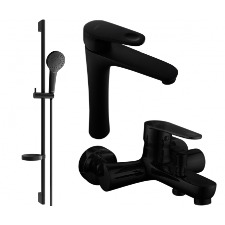 Mexen Kama DS05 Vonia Komplektas, Juodas - 72513DS05-70