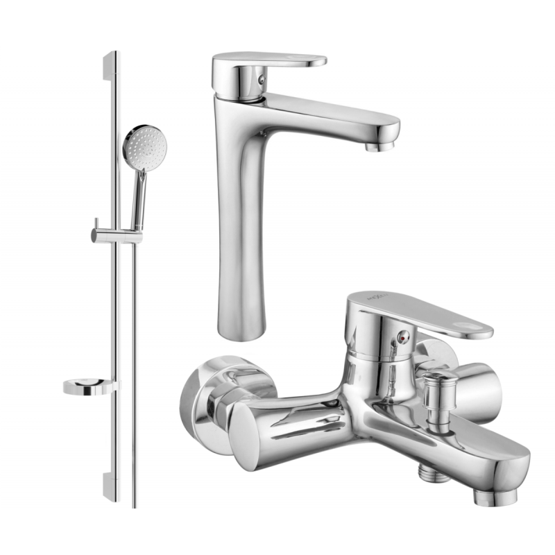 Mexen Kama DS75 vonios komplektas, chromas - 72513DS75-00