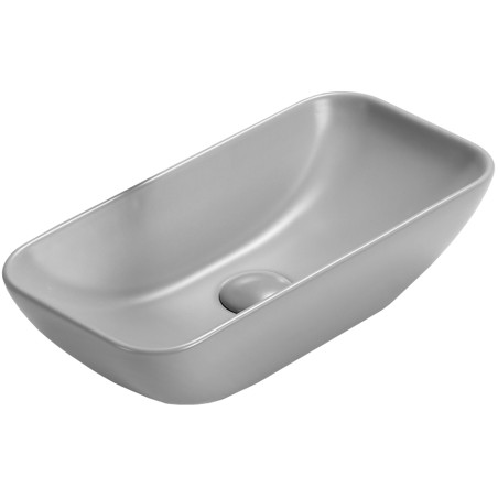 Mexen Klara stalviršio praustuvas 46 x 23 cm, šviesiai pilka matinė - 21564661