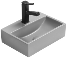 Mexen Mini stalviršio praustuvas 40 x 30 cm, šviesiai pilkas matinis - 21094061