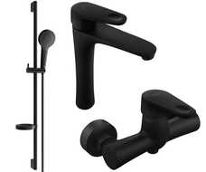 Mexen Kama DS05 dušo komplektas, juodas - 72514DS05-70