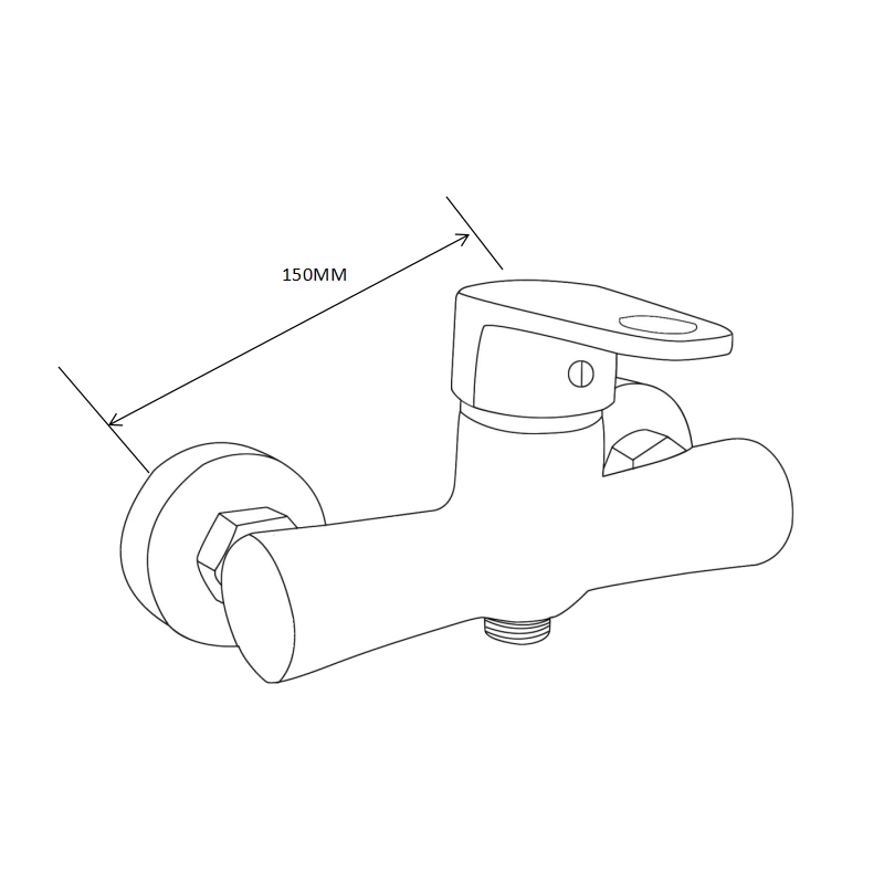 Mexen Kama DS75 dušo komplektas, chromas - 72514DS75-00