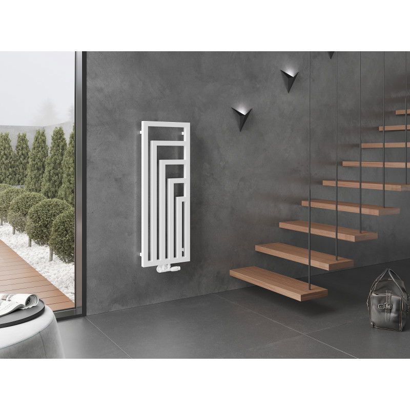 Mexen Alaska dekoratyvinis radiatorius 1216 x 440 mm, 542 W, baltas - W205-1216-440-00-20