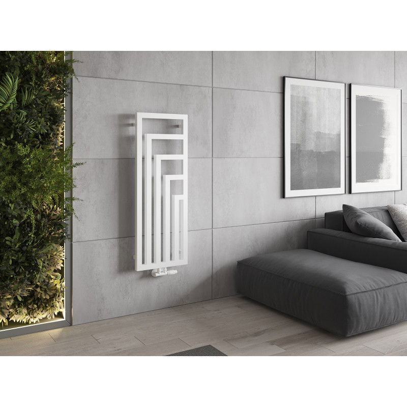 Mexen Alaska dekoratyvinis radiatorius 1216 x 440 mm, 542 W, baltas - W205-1216-440-00-20