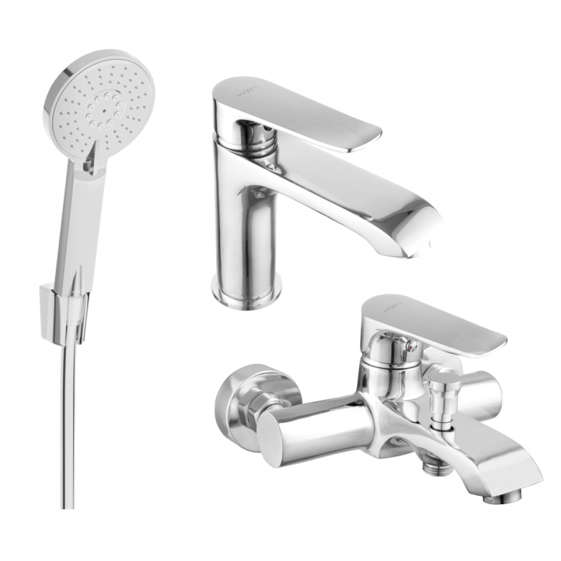Mexen Pecos R40 vonios komplektas, chromas - 72703R40-00