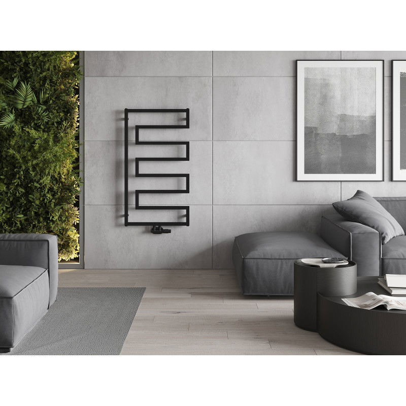 Mexen Floryda dekoratyvinis radiatorius 1080 x 600 mm, 358 W, juodas - W206-1080-600-00-70