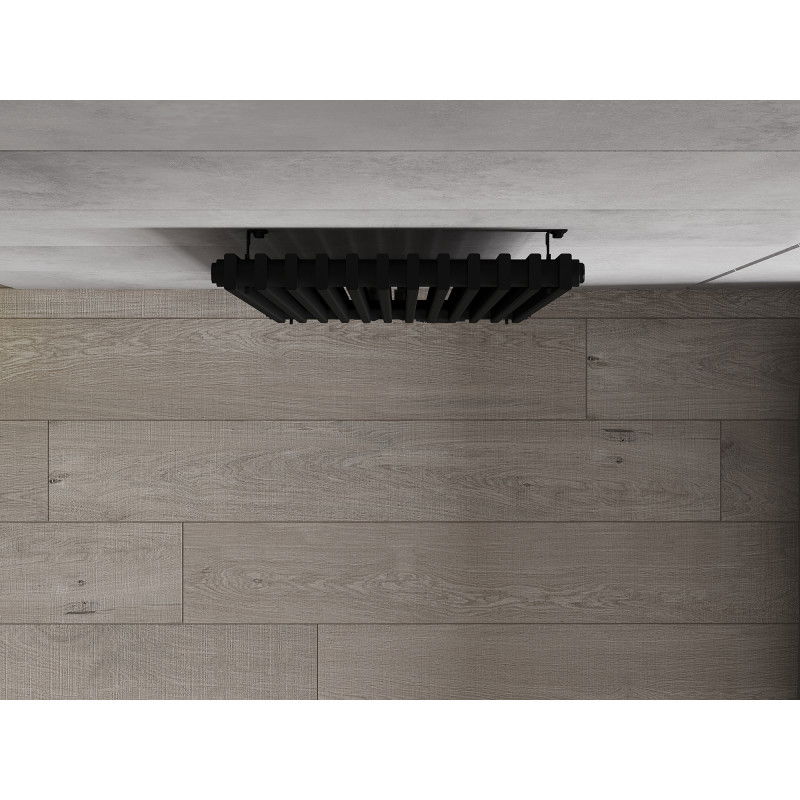 Mexen Kansas dekoratyvinis radiatorius 1200 x 420 mm, 842 W, juodas - W204-1200-420-00-70