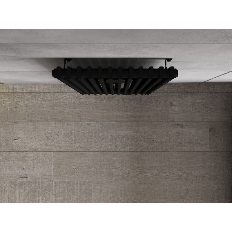 Mexen Kansas dekoratyvinis radiatorius 1800 x 420 mm, 1242 W, juodas - W204-1800-420-00-70