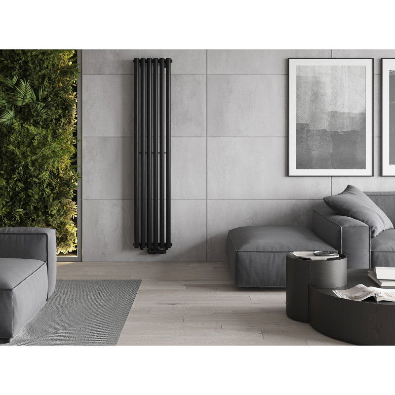 Mexen Nevada dekoratyvinis radiatorius 1800 x 360 mm, 705 W, juodas - W201-1800-360-00-70