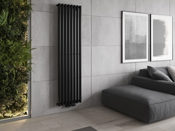 Mexen Nevada dekoratyvinis radiatorius 1800 x 480 mm, 940 W, juodas - W201-1800-480-00-70