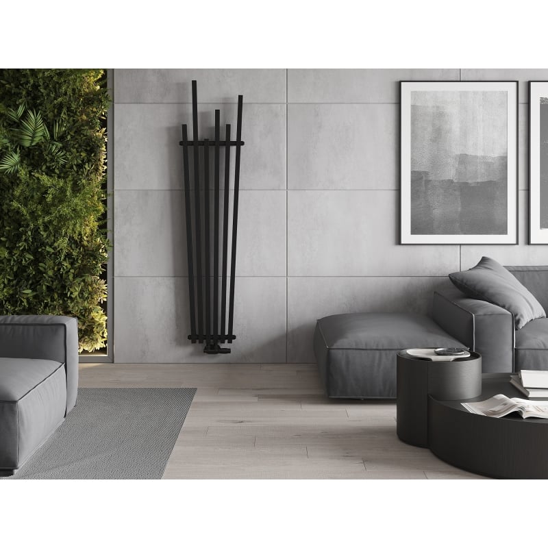 Mexen Omaha dekoro radiatorius 1800 x 420 mm, 655 W, juodas - W208-1800-420-00-70