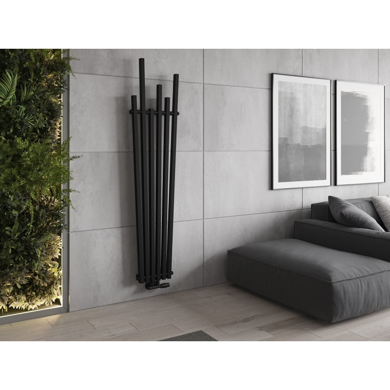 Mexen Omaha dekoro radiatorius 1800 x 420 mm, 655 W, juodas - W208-1800-420-00-70