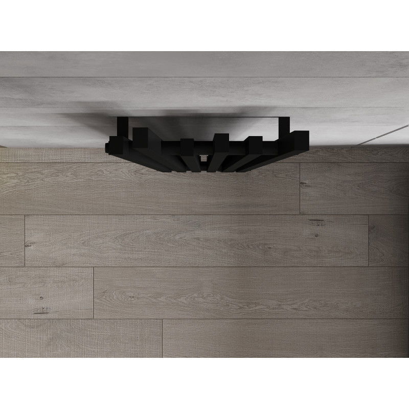 Mexen Omaha dekoratyvinis radiatorius 1800 x 420 mm, 655 W, juodas - W208-1800-420-00-70