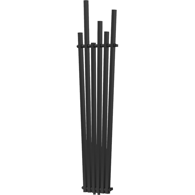 Mexen Omaha dekoratyvinis radiatorius 1800 x 420 mm, 655 W, juodas - W208-1800-420-00-70