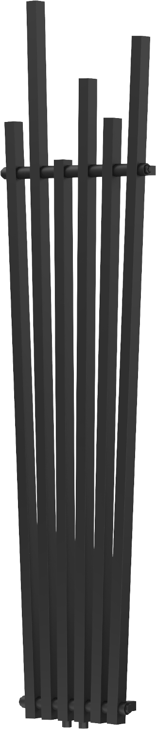 Mexen Omaha dekoratyvinis radiatorius 1800 x 420 mm, 655 W, Juoda - W208-1800-420-00-70