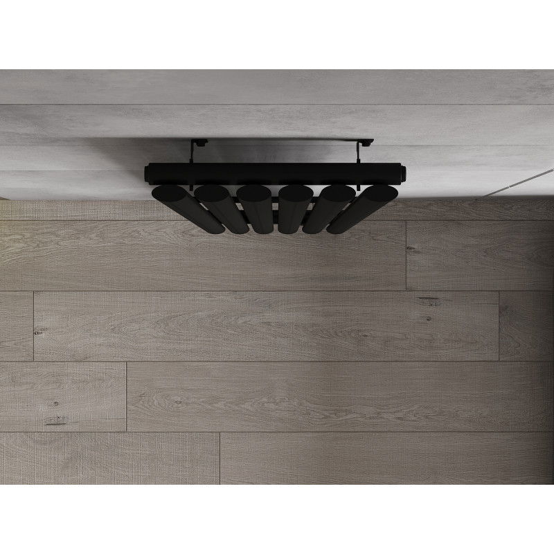 Mexen Oregon dekoratyvinis radiatorius 1800 x 360 mm, 604 W, juodas - W202-1800-350-00-70