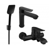 Mexen Pecos R62 vonios kambario komplektas, juodas - 72703R62-70