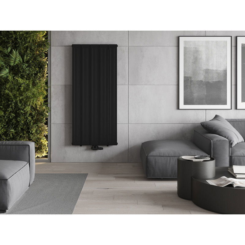Mexen Waco dekoratyvinis radiatorius 1544 x 694 mm, 1550 W, juodas - W217-1544-694-00-70