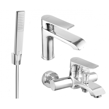 Mexen Pecos R72 vonios komplektas, chromas - 72703R72-00