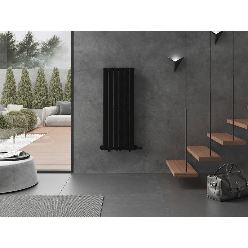 Mexen Boston dekoratyvinis radiatorius 1200 x 452 mm, 611 W, juodas - W213-1200-452-00-70