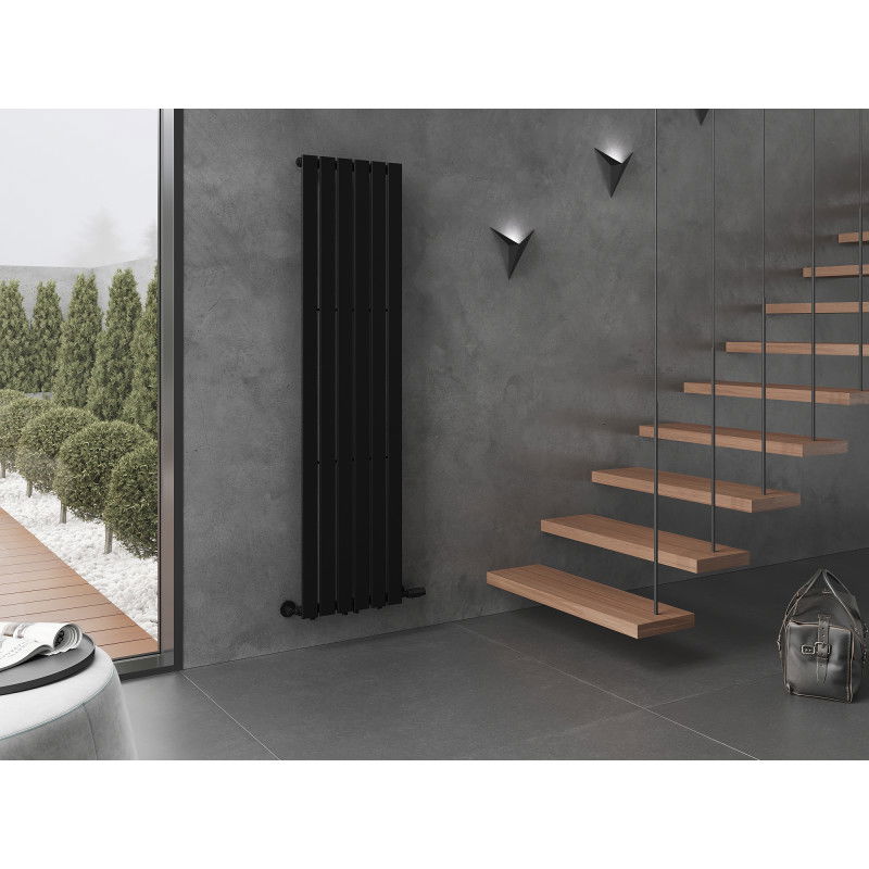 Mexen Boston dekoratyvinis radiatorius 1800 x 452 mm, 888 W, juodas - W213-1800-452-00-70