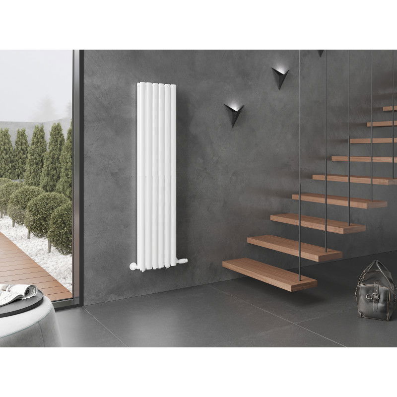 Mexen Dallas dekoratyvinis radiatorius 1600 x 360 mm, 1039 W, baltas - W214-1600-360-00-20