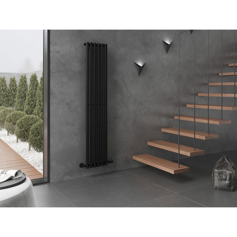 Mexen Nevada dekoratyvinis radiatorius 1800 x 360 mm, 705 W, juodas - W201-1800-360-00-70