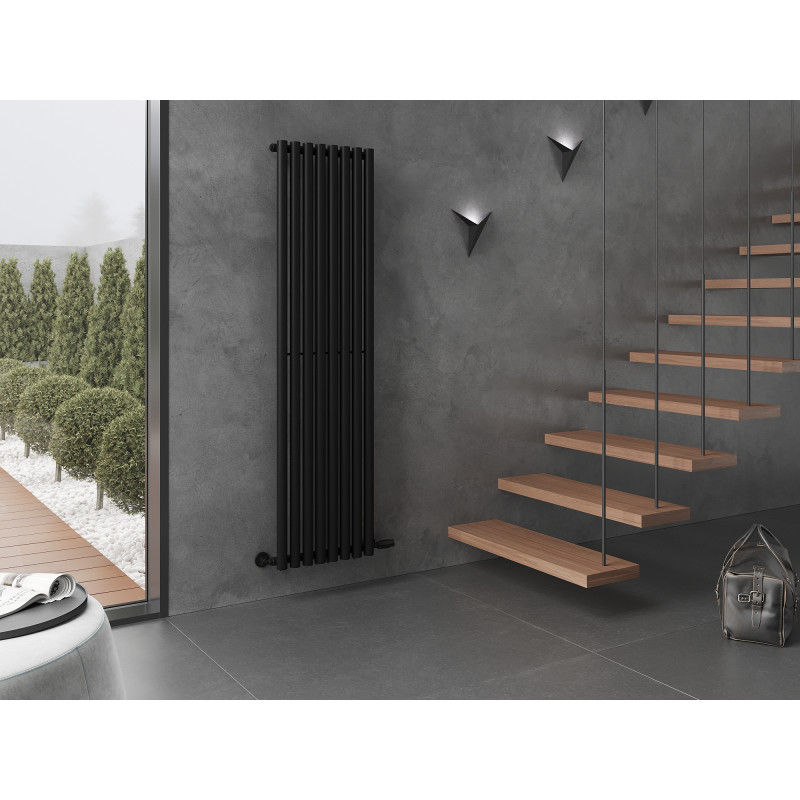 Mexen Nevada dekoratyvinis radiatorius 1800 x 480 mm, 940 W, juodas - W201-1800-480-00-70