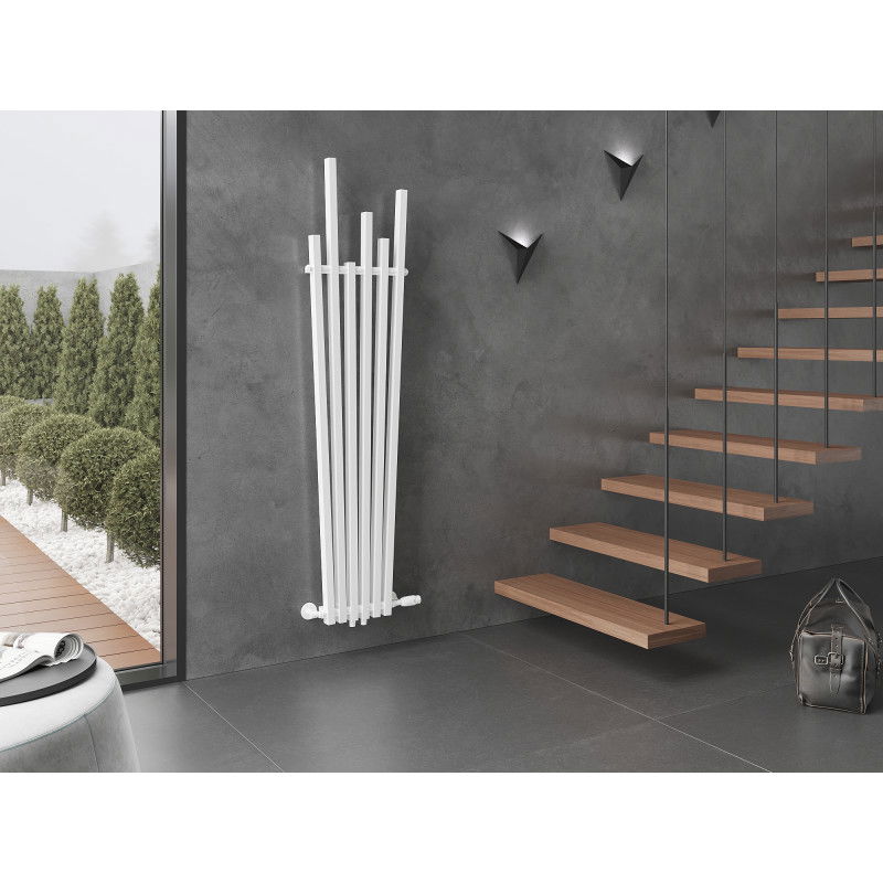 Mexen Omaha dekoratyvinis radiatorius 1800 x 420 mm, 655 W, baltas - W208-1800-420-00-20