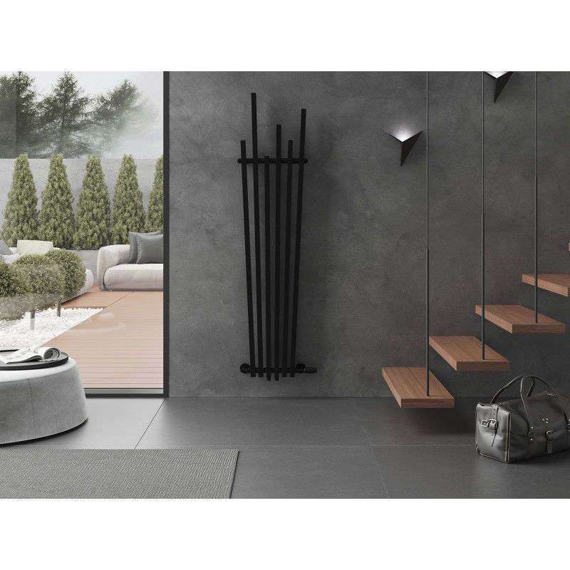 Mexen Omaha dekoratyvinis radiatorius 1800 x 420 mm, 655 W, juodas - W208-1800-420-00-70