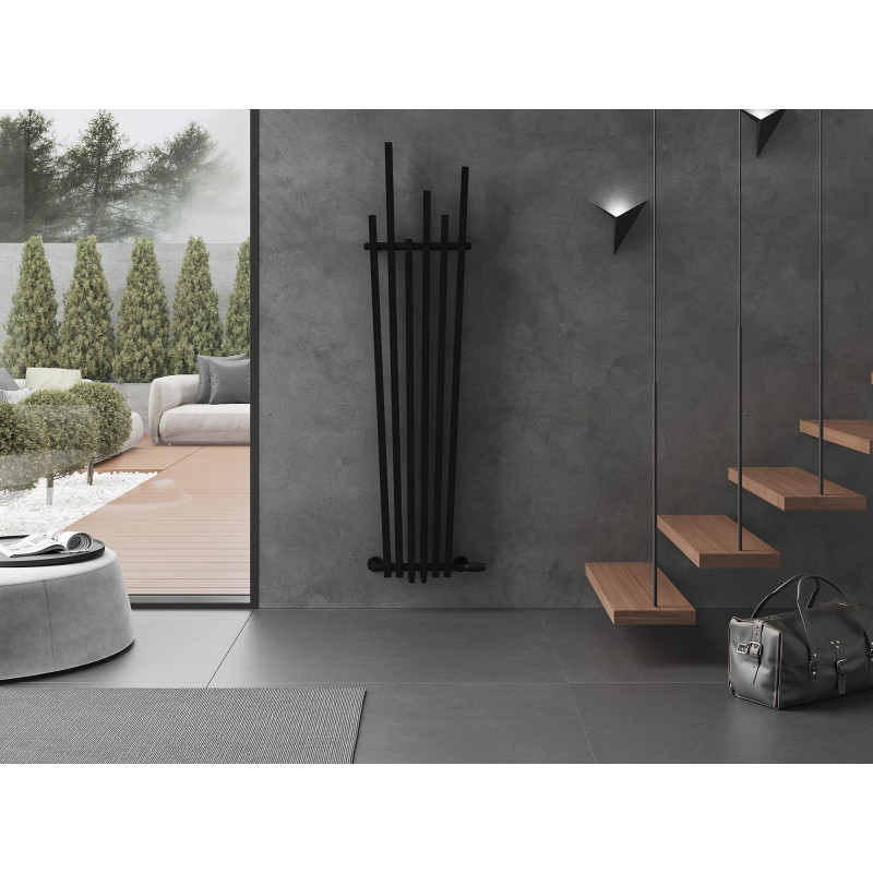 Mexen Omaha dekoro radiatorius 1800 x 420 mm, 655 W, juodas - W208-1800-420-00-70