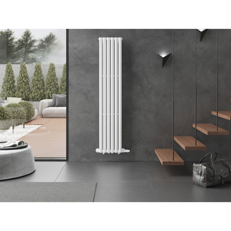 Mexen Oregon dekoratyvinis radiatorius 1800 x 360 mm, 604 W, balta - W202-1800-350-00-20