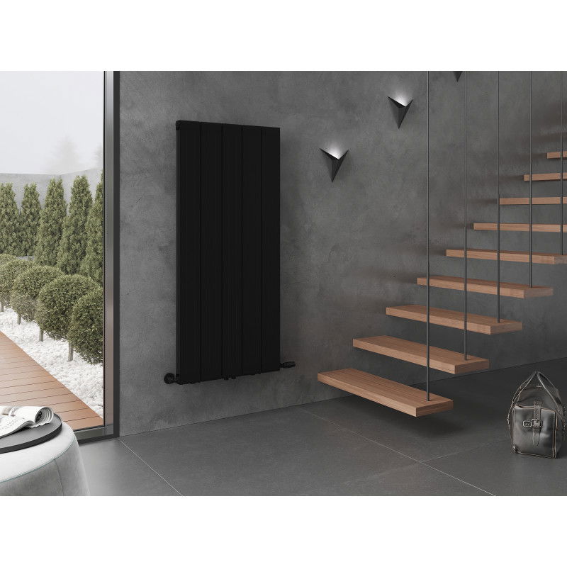 Mexen Waco dekoratyvinis radiatorius 1544 x 694 mm, 1550 W, juodas - W217-1544-694-00-70