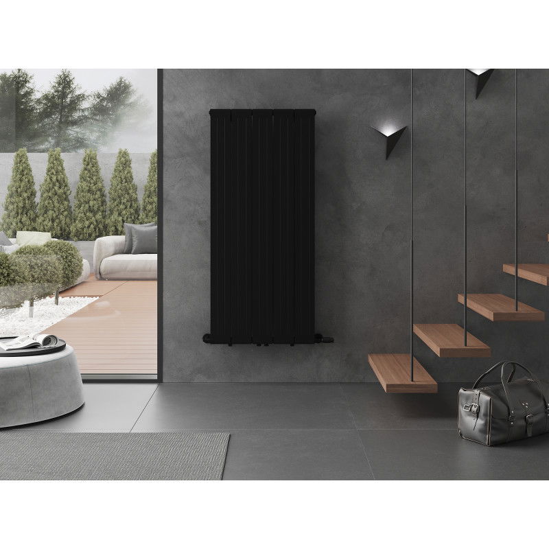Mexen Waco dekoratyvinis radiatorius 1544 x 694 mm, 1550 W, juodas - W217-1544-694-00-70