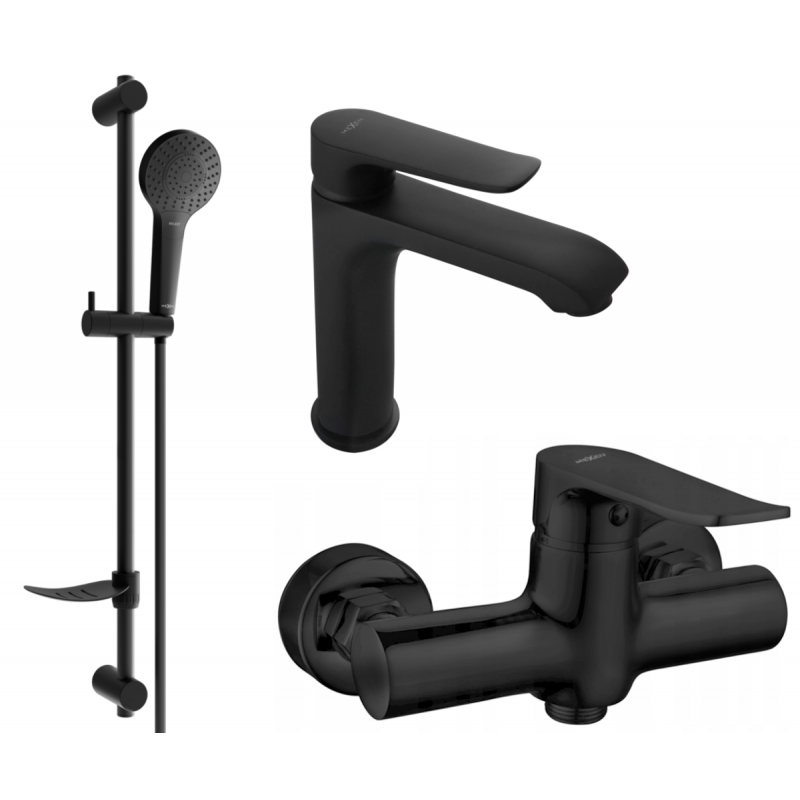 Mexen Pecos DF05 dušo komplektas, juodas - 72704DF05-70