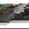 Mexen Leo 1-skyrių granitinė kriauklė su lašintuvu ir virtuviniu maišytuvu Flora, juodas/sidabrinis metalo blizgesys - 6501-73-?