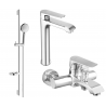 Mexen Pecos DS75 vonios komplektas, chromas - 72713DS75-00