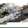 Mexen Mario granito plautuvė 2-jų kamerų su virtuviniu maišytuvu Flora, juoda/sidabro metalo spalva - 6504-73-670401-07-B
